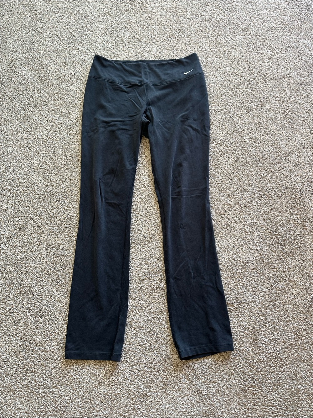Nike Dri-FIT Women's Pull-On Athletic Leggings Black Size L Stretch Knit